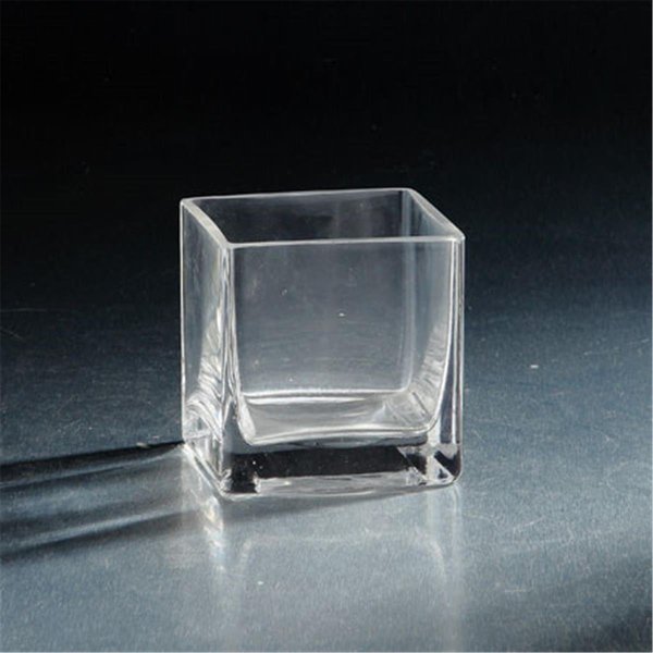 Diamond Star Diamond Star 08804C 4 x 4 x 4 in. Square Glass Votive; Clear 08804C